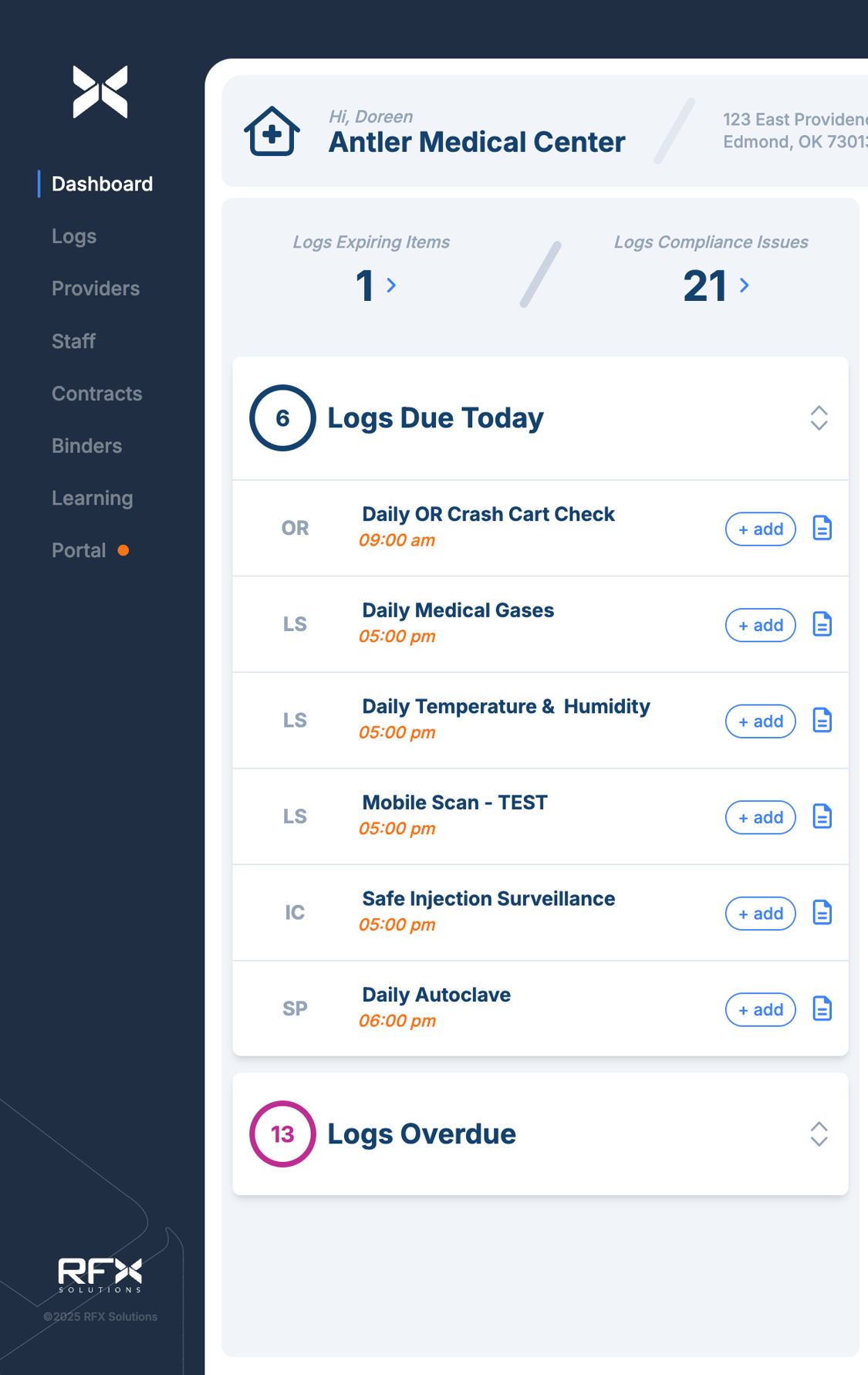 Making a Log Entry - Web