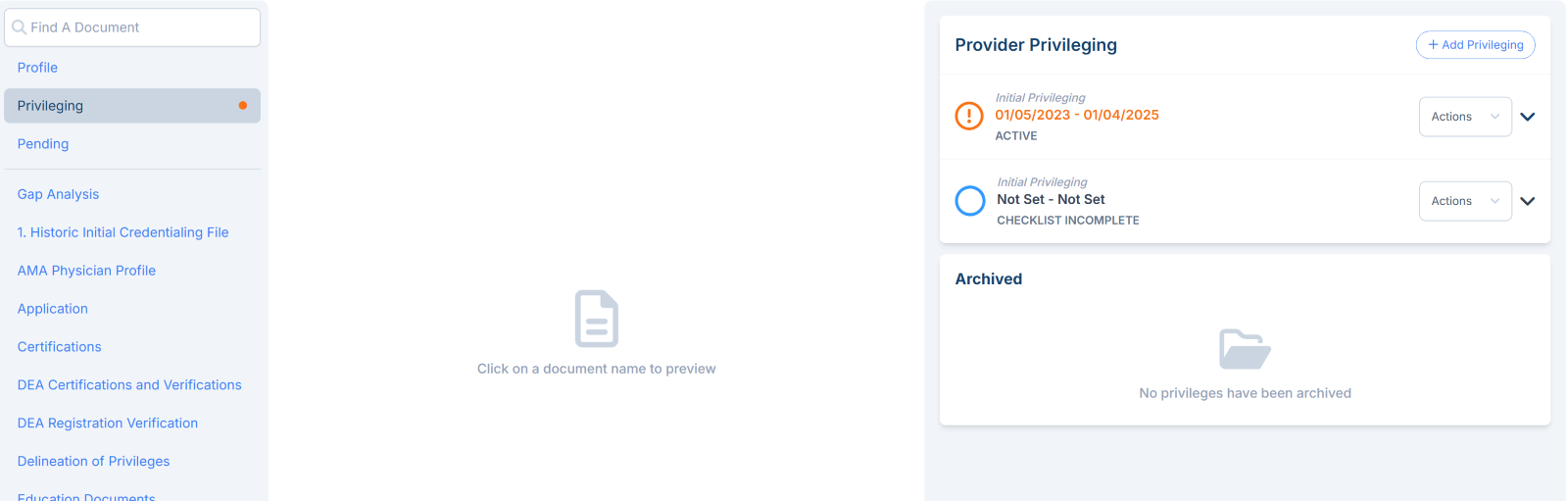 Procider File Viewing the Provider File